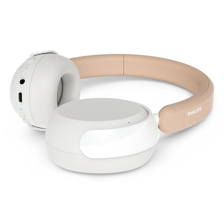 Philips 5000 series TAK5500AL/00 hovedtelefoner/headset Kabel & trådløs Opkald/musik Bluetooth Ravfarvet, Hvid